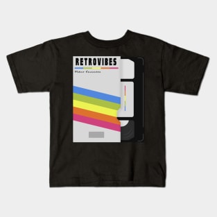VHS retro vibes Kids T-Shirt
